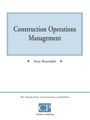 cover image of Construction Operations Management